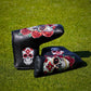 2 putter headcover with skull designs