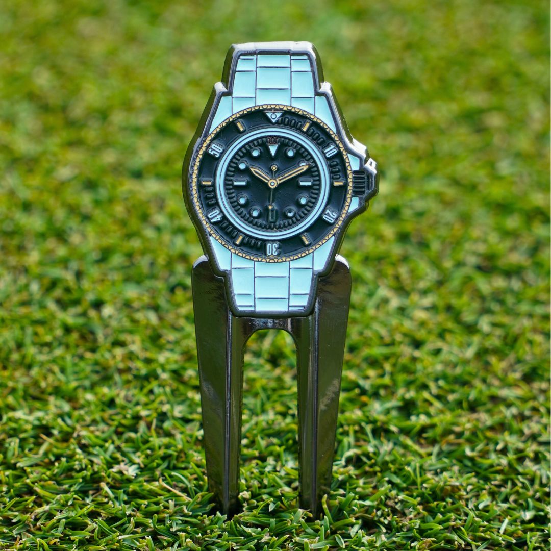 cool pitch mark repairer with watch design