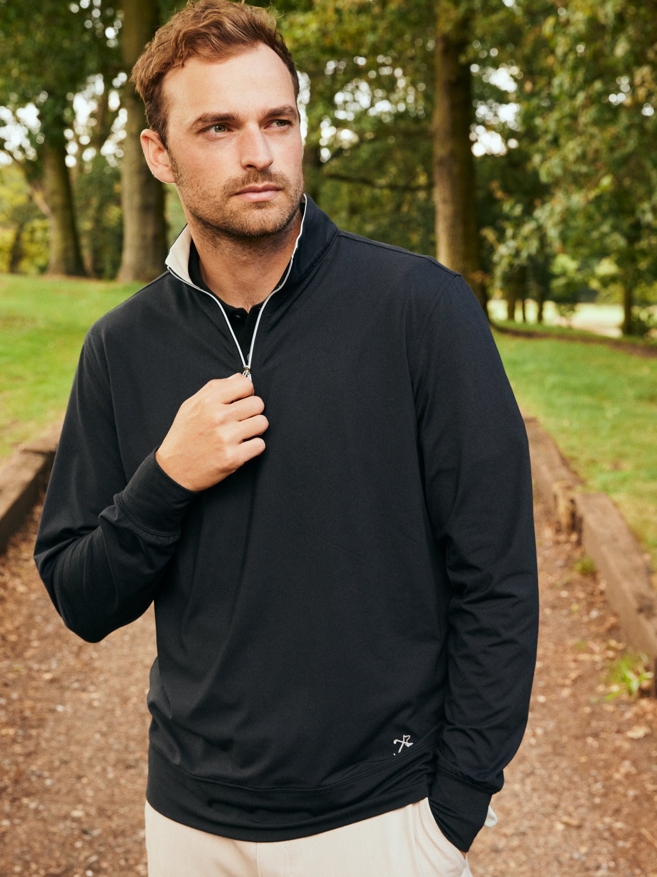 Men's black 2025 quarter zip